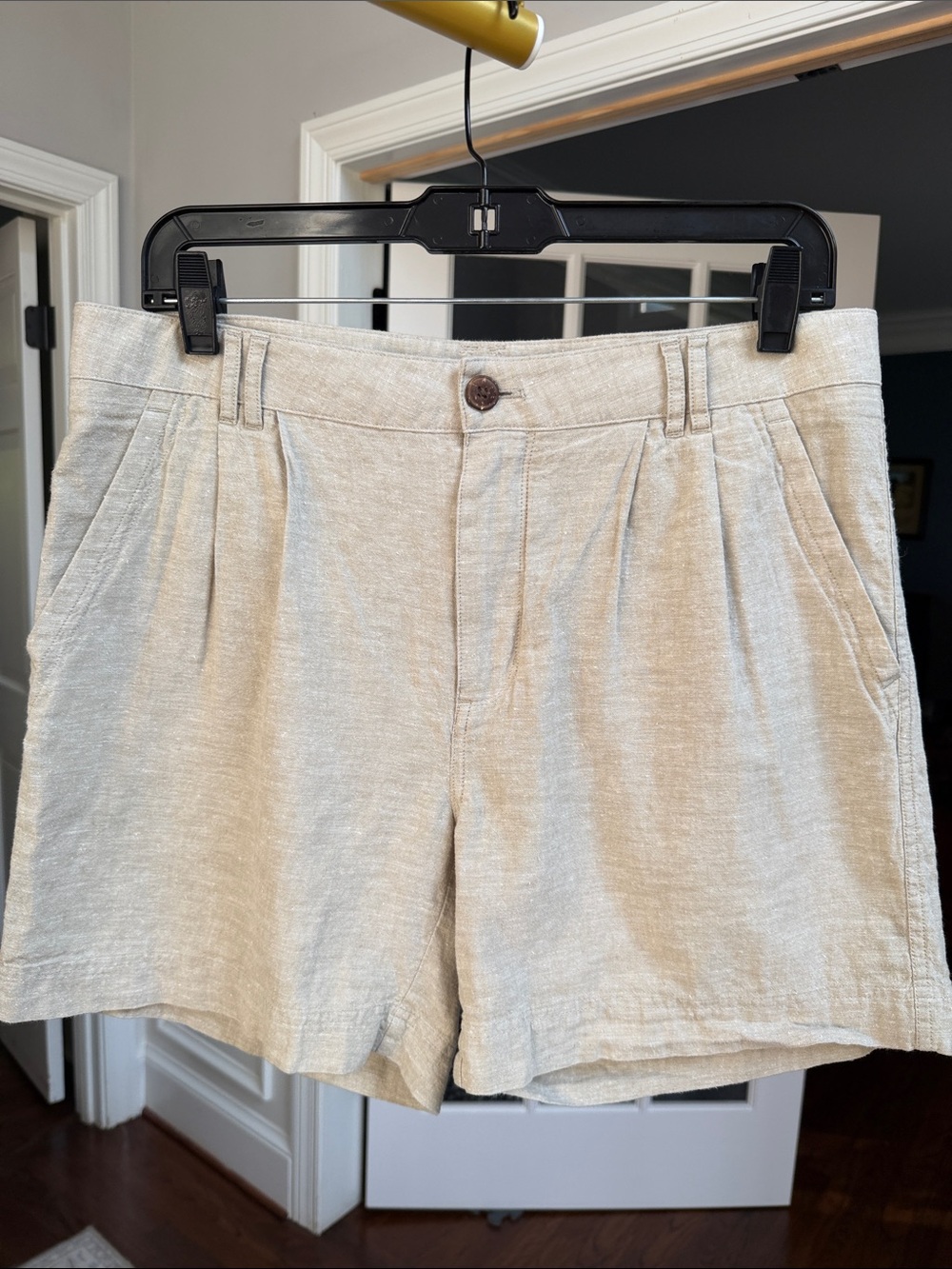 Patagonia Light Beige Women's Pleated Shorts